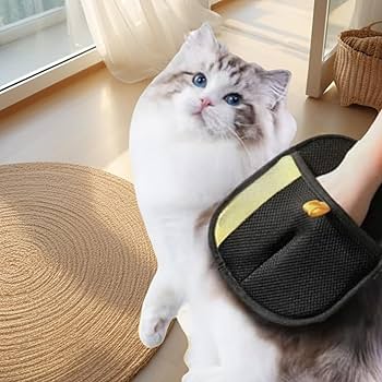 Electrostatic Pet Hair Removal Gloves - Silver Tofi