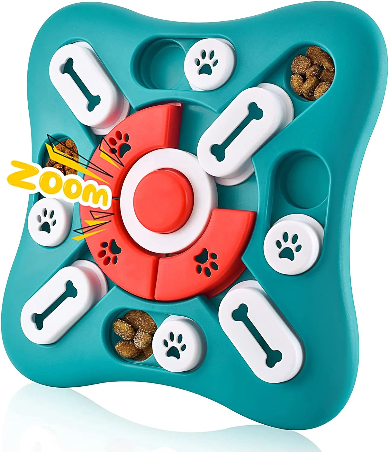 Interactive Dog Puzzle Treat Toy - Silver Tofi