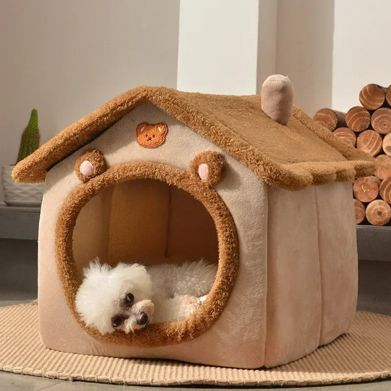 Foldable Warm Bed for Cats & Dogs - Silver Tofi