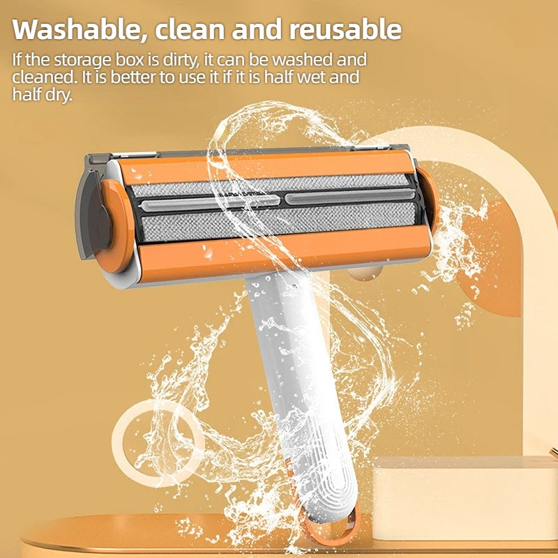 Multifunctional Portable Pet Hair Removal Roller - Silver Tofi