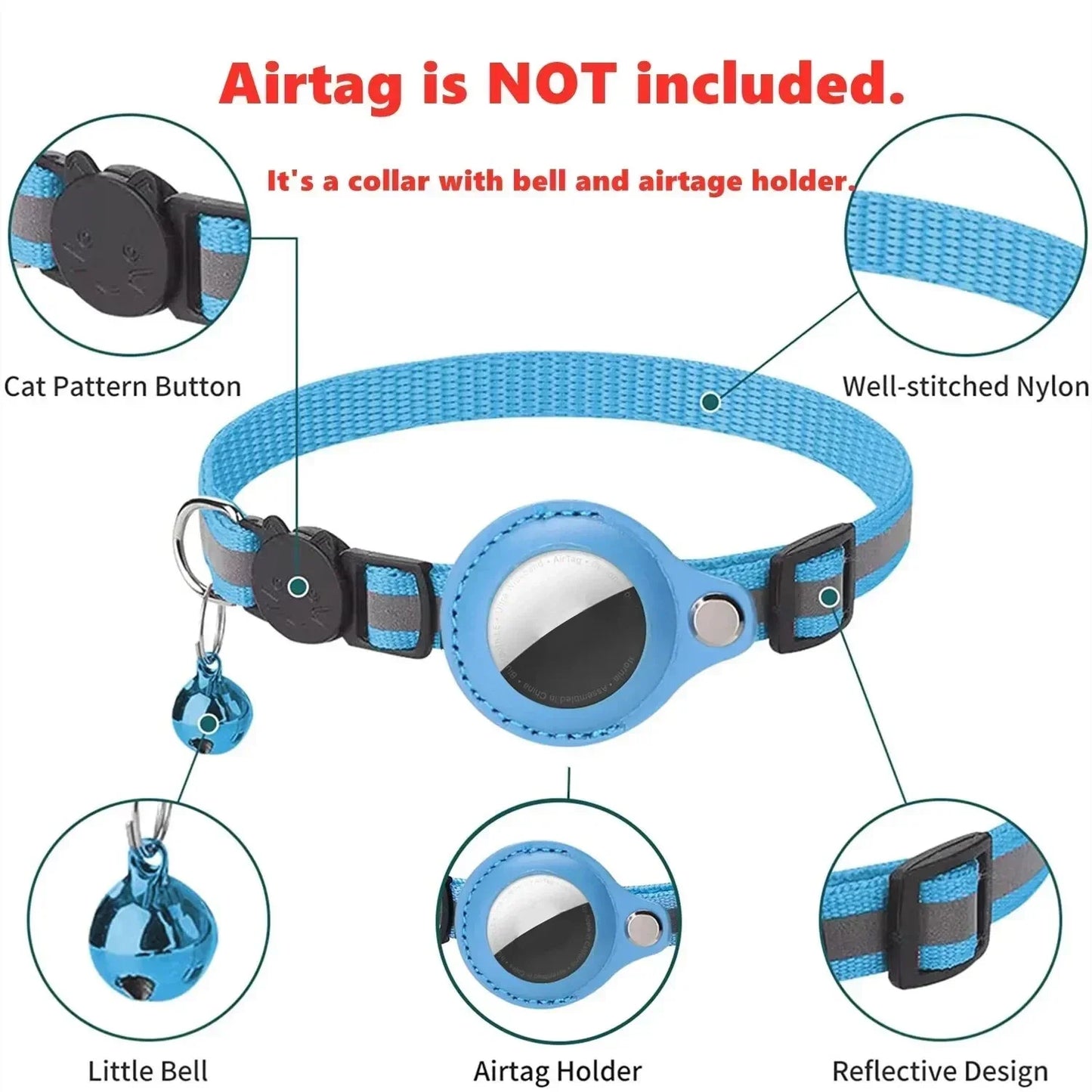 Anti-Lost GPS Collar for Cats & Dogs - Silver Tofi