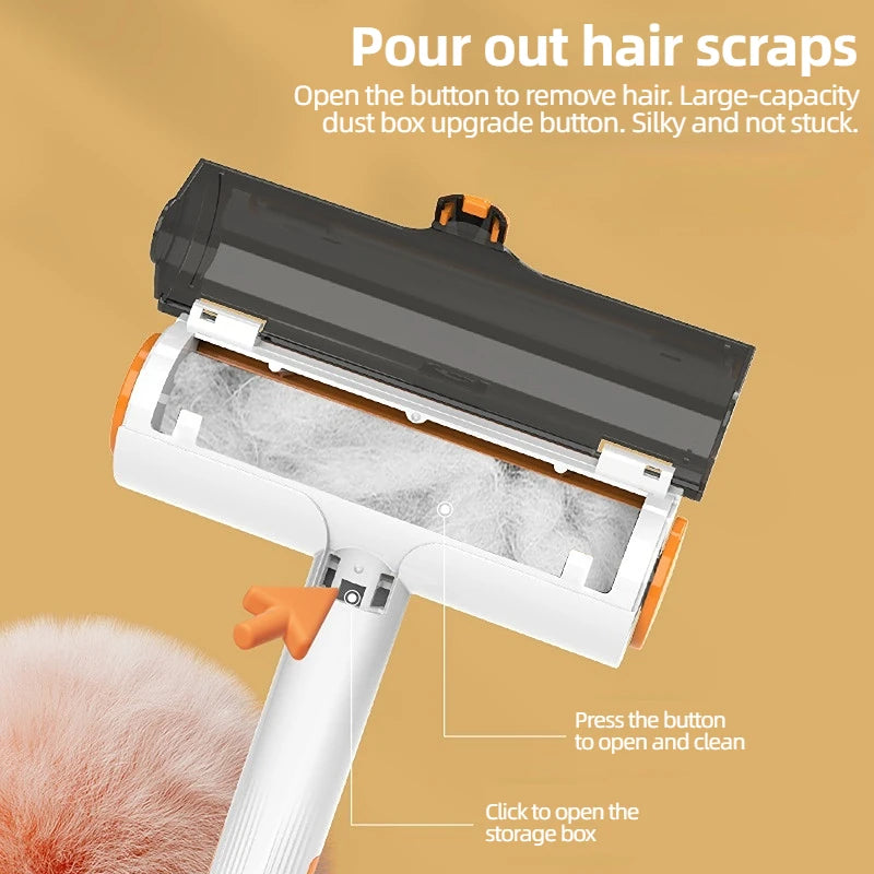 Multifunctional Portable Pet Hair Removal Roller - Silver Tofi