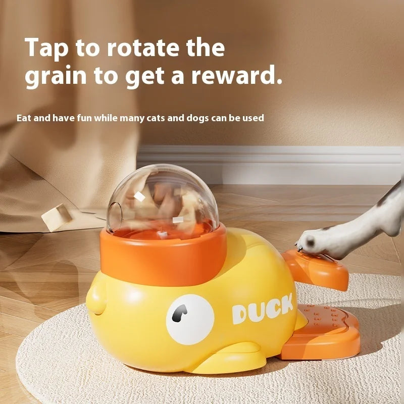 Cartoon Duck Dog Puzzle Feeder - Silver Tofi