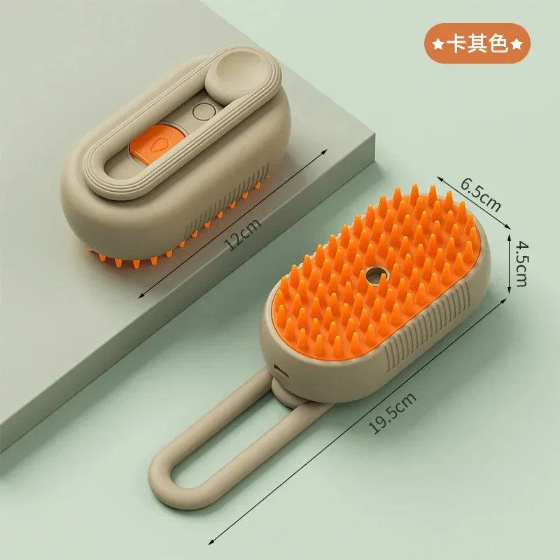 3-in-1 Electric Pet Grooming Brush - Silver Tofi
