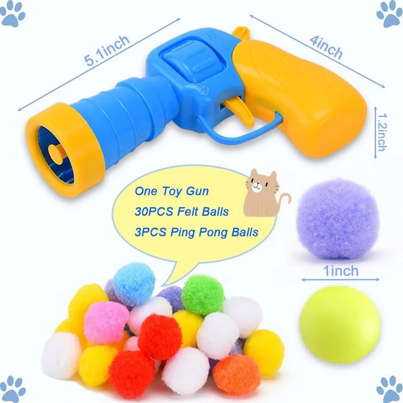 Interactive Pet Toy Ball Launcher - Silver Tofi