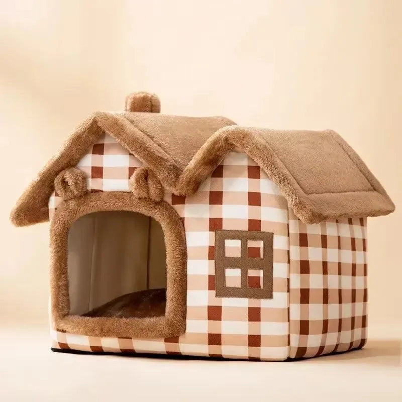 Foldable Warm Bed for Cats & Dogs - Silver Tofi