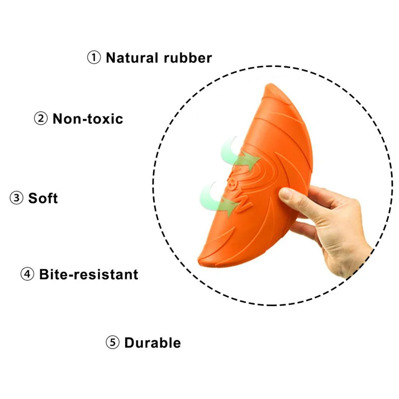 Bite Resistant Durable Dog Flying Disc Toy - Silver Tofi