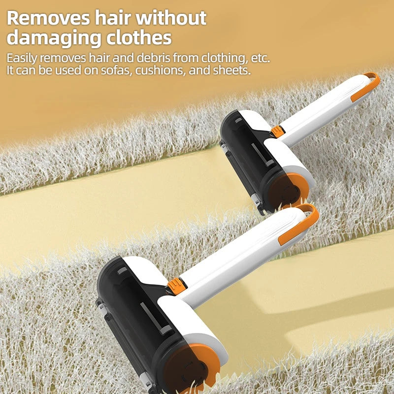 Multifunctional Portable Pet Hair Removal Roller - Silver Tofi