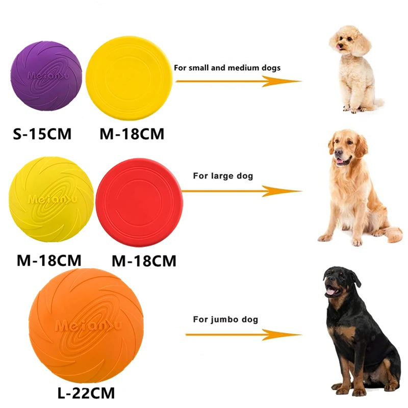 Bite Resistant Durable Dog Flying Disc Toy - Silver Tofi