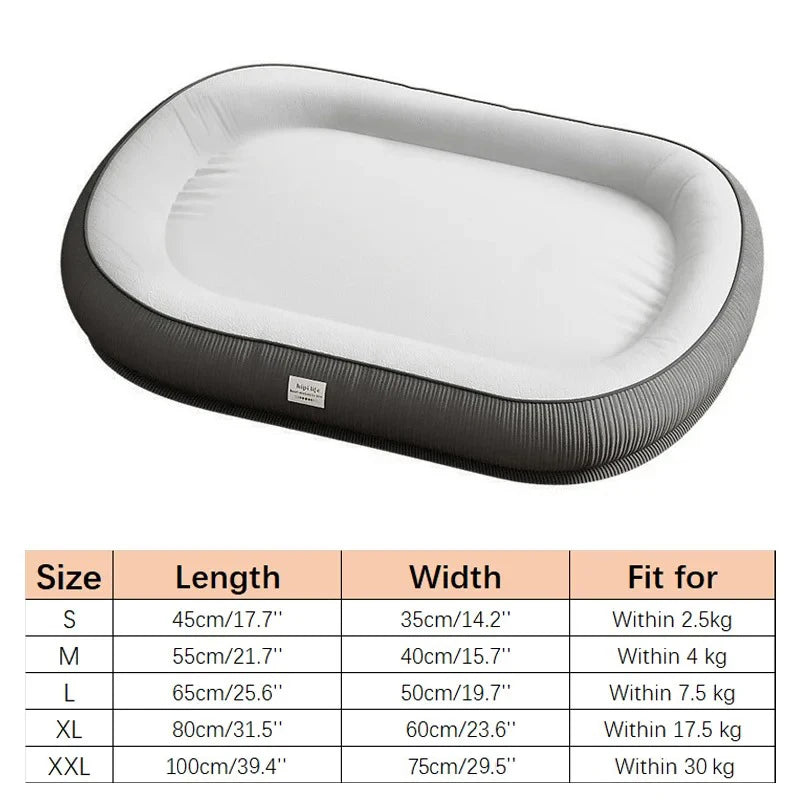 Comfort Cushion Bed for Cats & Dogs - Silver Tofi