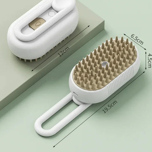 3-in-1 Electric Pet Grooming Brush - Silver Tofi