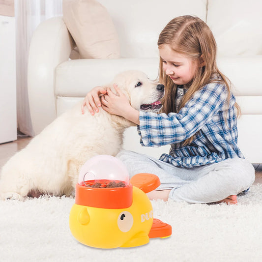 Cartoon Duck Dog Puzzle Feeder - Silver Tofi