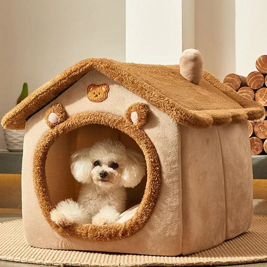 Foldable Warm Bed for Cats & Dogs - Silver Tofi