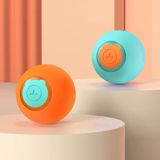 Smart Interactive Cat Bouncing Ball - Silver Tofi