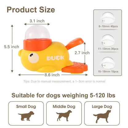 Cartoon Duck Dog Puzzle Feeder - Silver Tofi