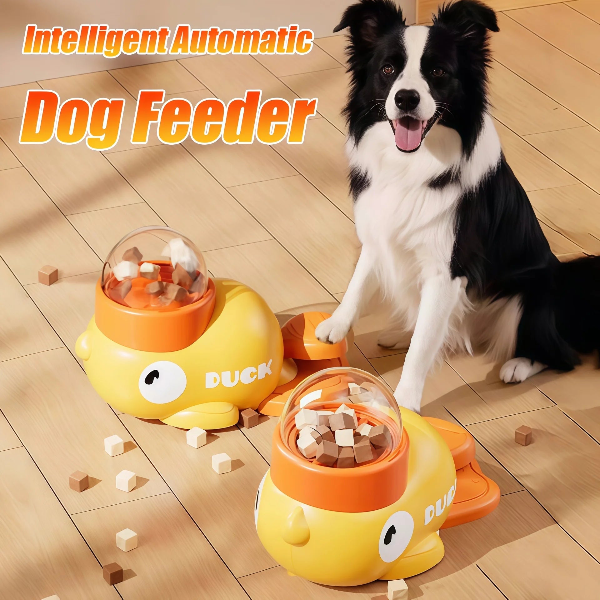 Cartoon Duck Dog Puzzle Feeder - Silver Tofi