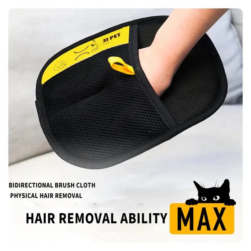 Electrostatic Pet Hair Removal Gloves - Silver Tofi