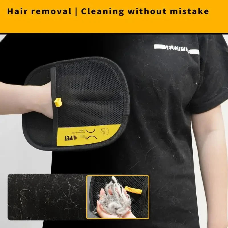 Electrostatic Pet Hair Removal Gloves - Silver Tofi